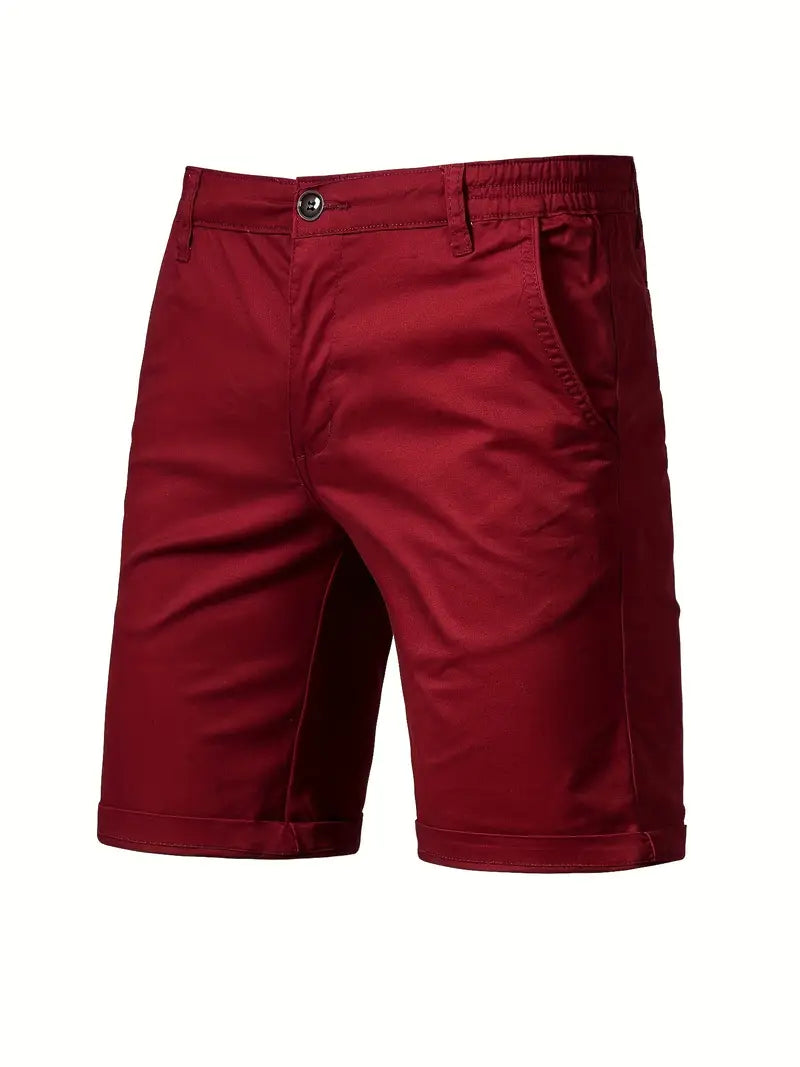 Burgundy Chino Shorts